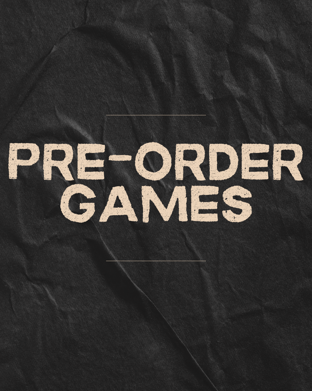 Pre Order Games